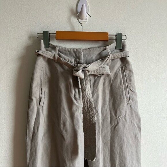 Aritzia Wilfred Jallade Grey Linen Blend Pants - Picture 3 of 12